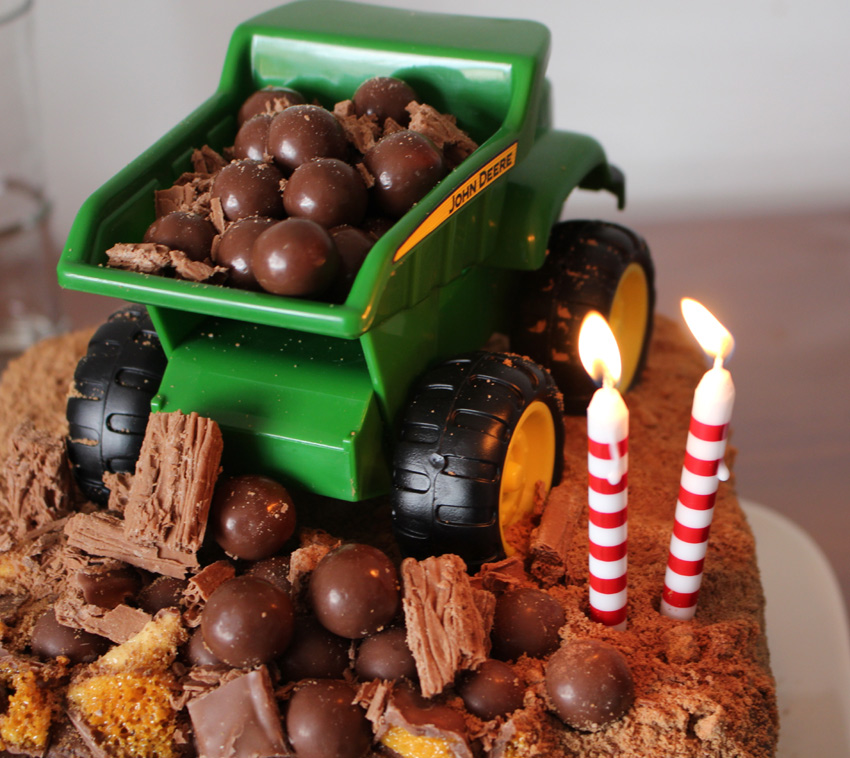 Dump Truck Birthday Cake ~ Maybe Baby Brothers